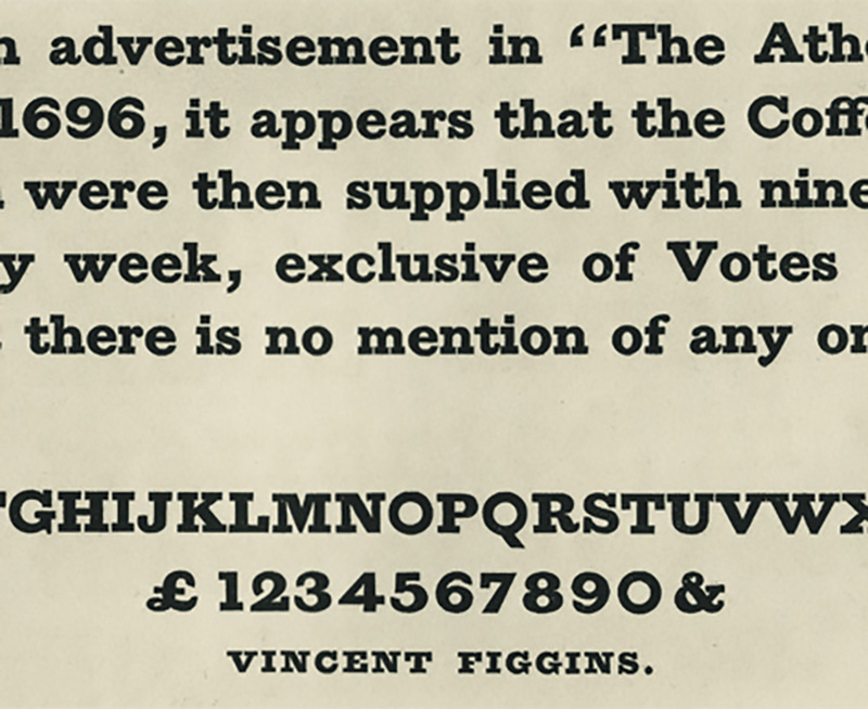 Antique par Vincent Figgins – 1816