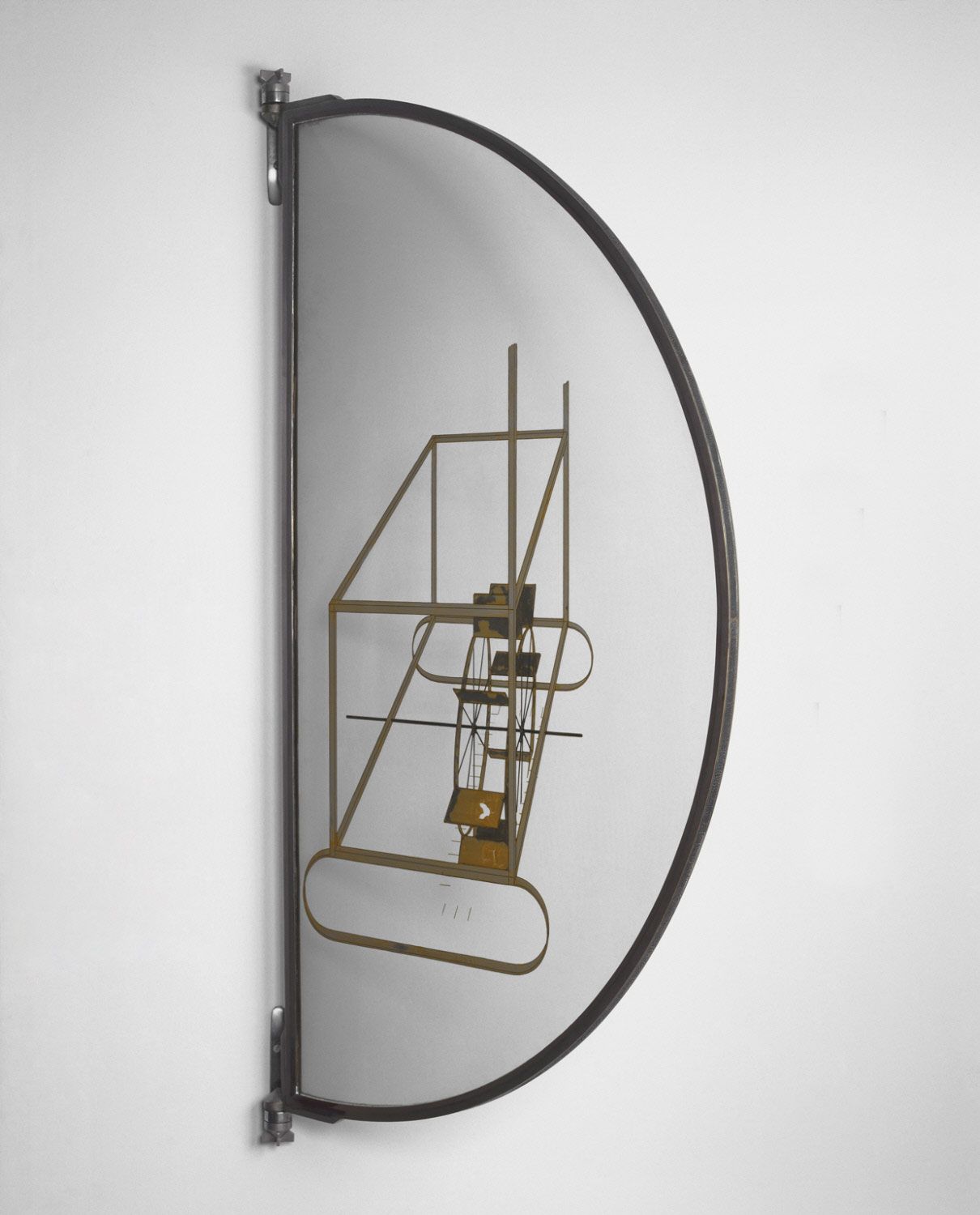 Marcel Duchamp, Glissière contenant un moulin à eau en métaux voisins, 1913-1915, Philadelphia Museum of Art